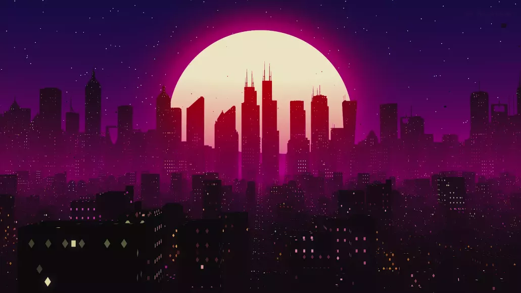 Synthwave City by VISUALDON (Loop)