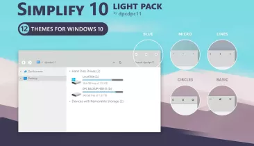Набор тем Simplify 10 Light для Windows 10