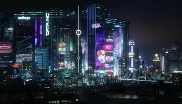 Night City - Cyberpunk 2077 (QHD stabilized)