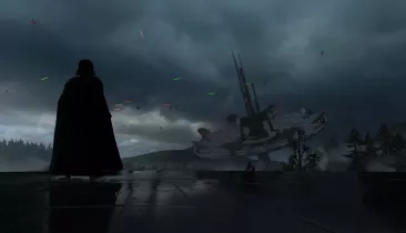 Star Wars Battlefront Darth Vader Endor Rain 2