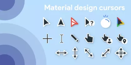 Material Design Cursors Dark